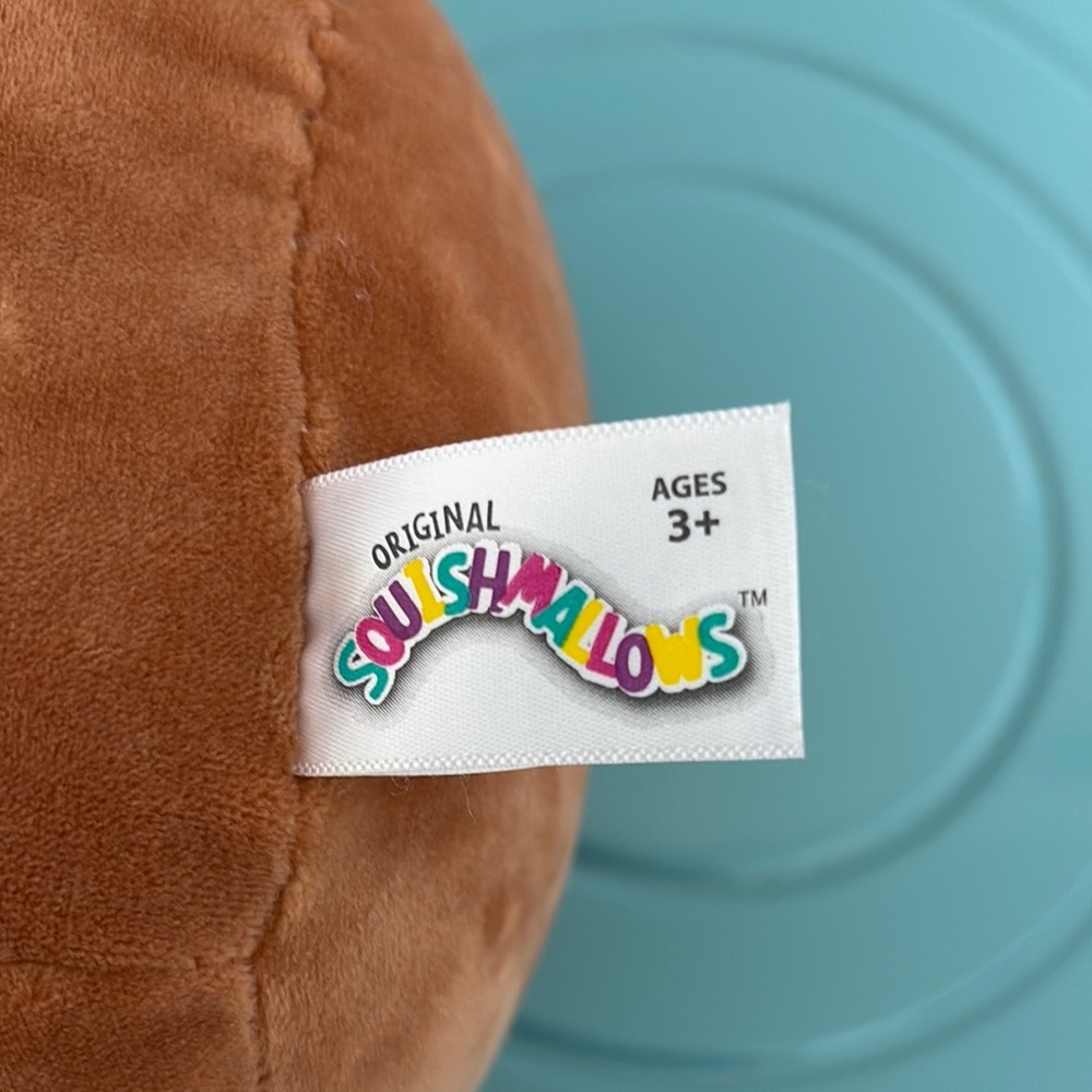 Squishmallows Brown Burger Stuffed Animal - Picture 2 of 3